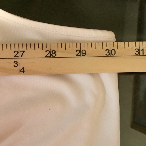 Catherine’s Women’s plus size 5X casual polyester spandex blend white tank top - Picture 4 of 8